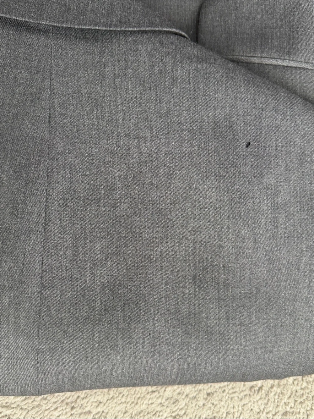 Alfani Mens 3 Piece Suit 100% Wool Gray Jacket 36S Vest Pants 30x30